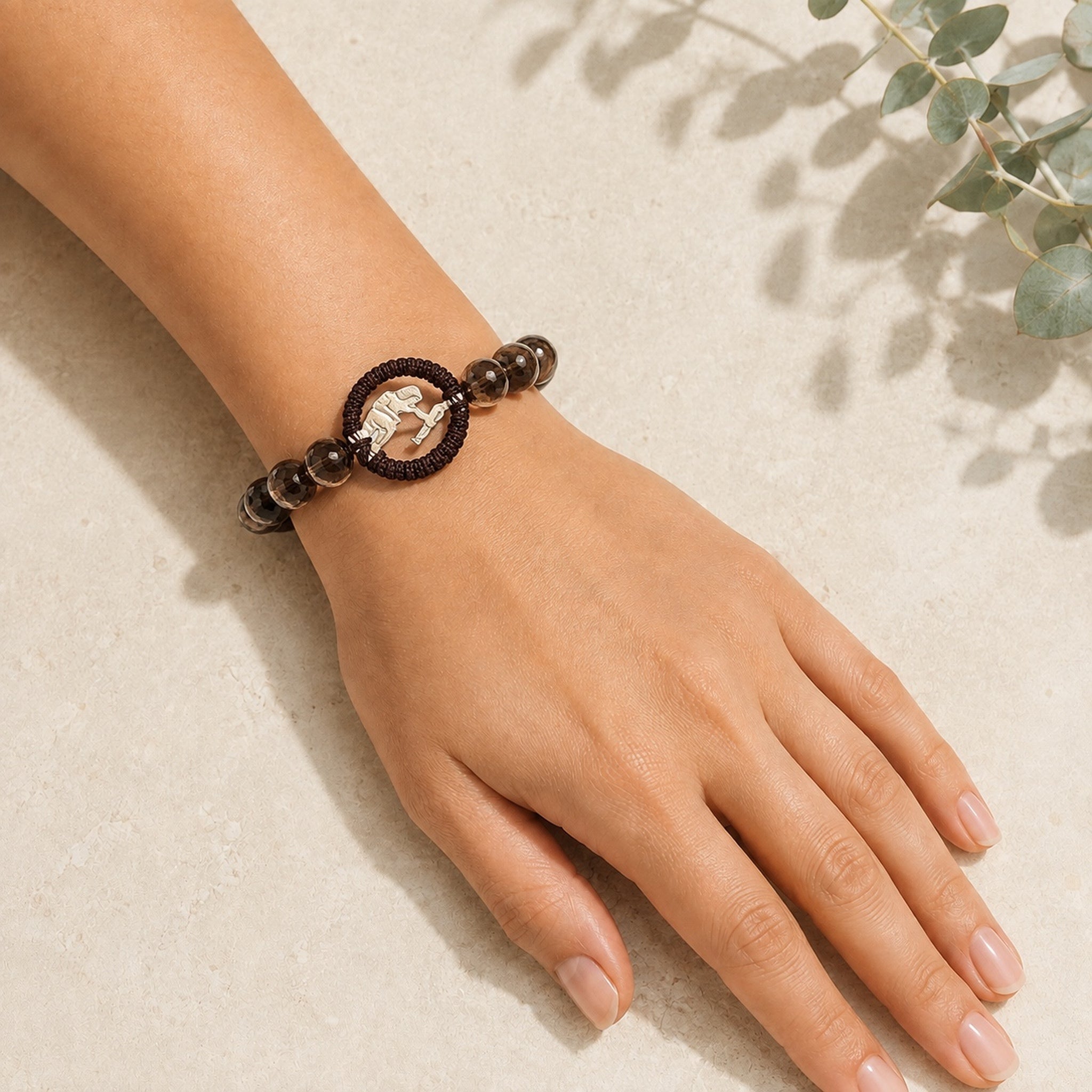 Limited Edition Smoky Quartz Zodiac Charm Bracelet