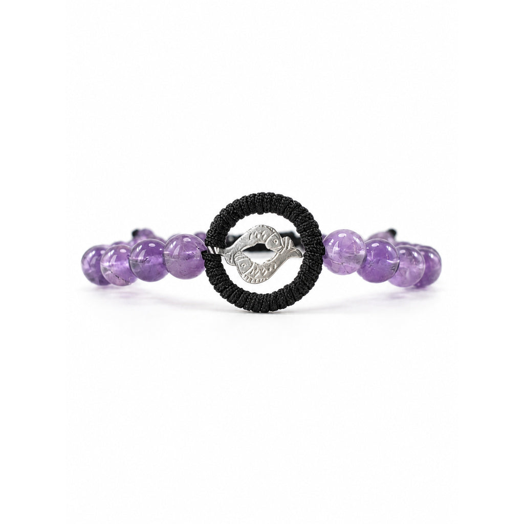 Limited Edition Royal Purple Amethyst Zodiac Charm Bracelet