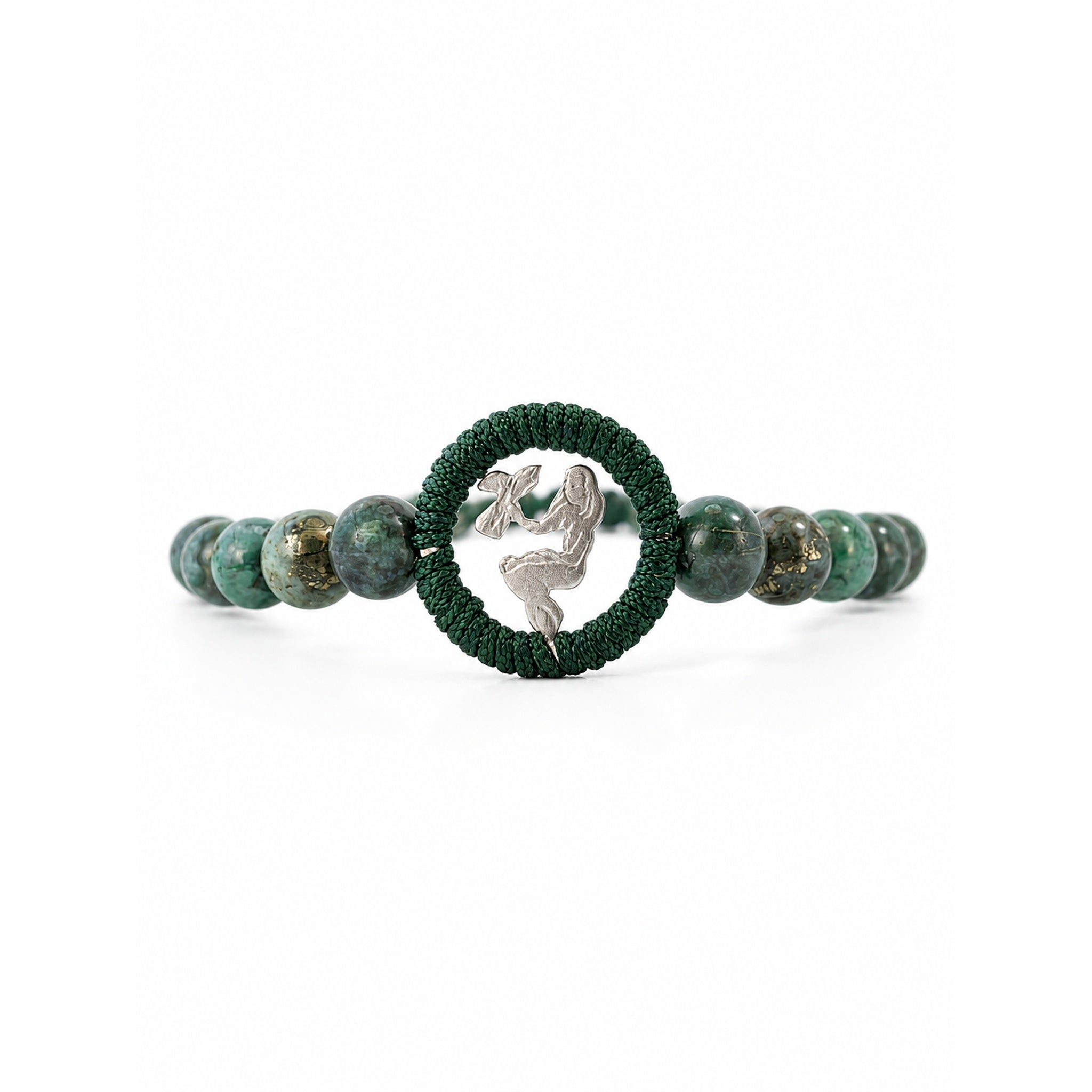 Limited Edition Diposide & Pyrite Zodiac Charm Bracelet