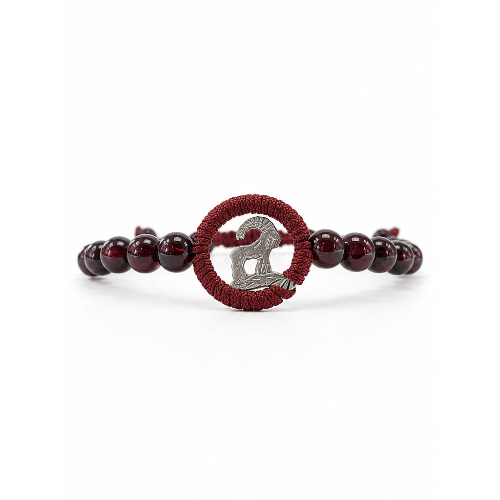 Limited Edition Garnet Zodaic Charm Bracelet
